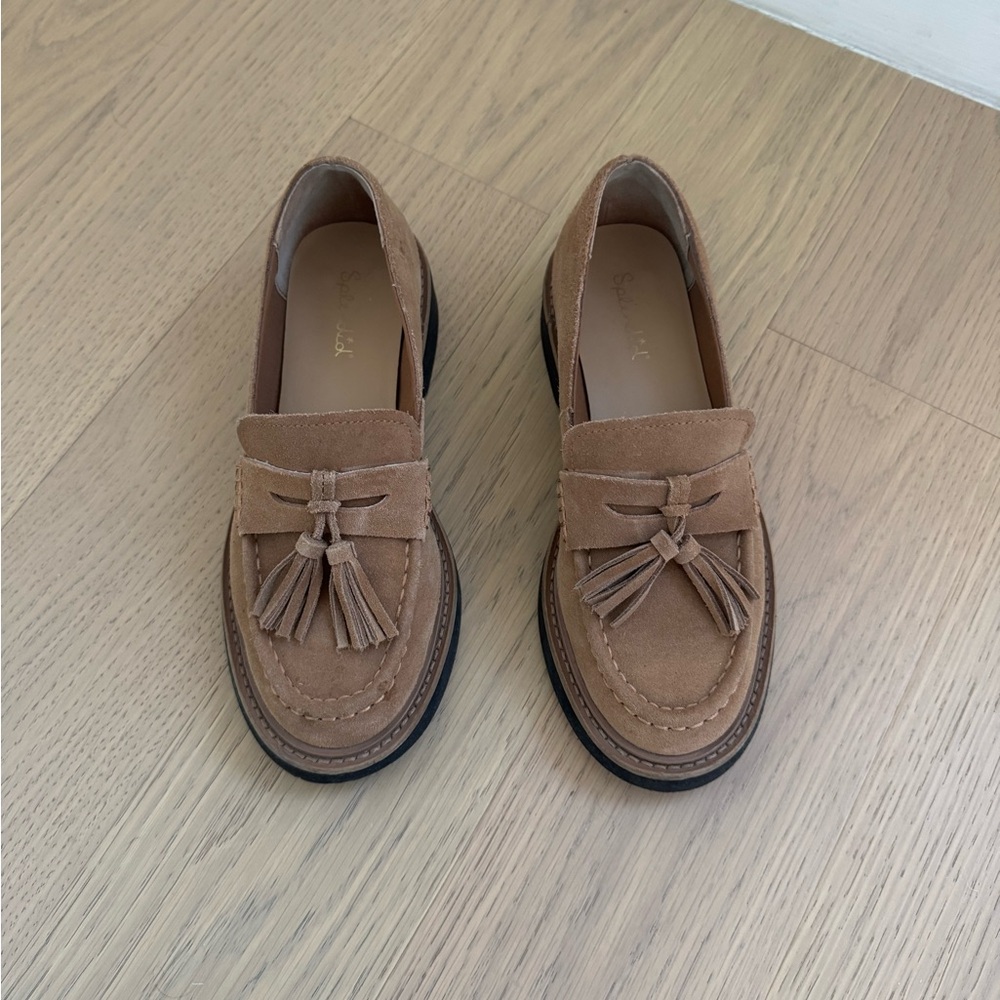 Splendid Tan Tassel Mules
